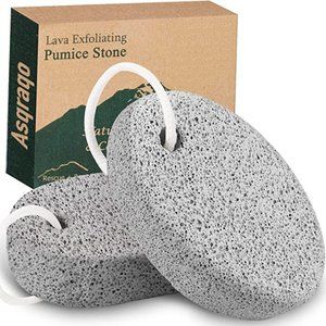 2PCS Natural Pumice Stone for Feet Hard Skin Callus Remover for Feet and Hands